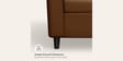 Emperor Synthetic Leather 3 Seater Sofa in Toffee Colour