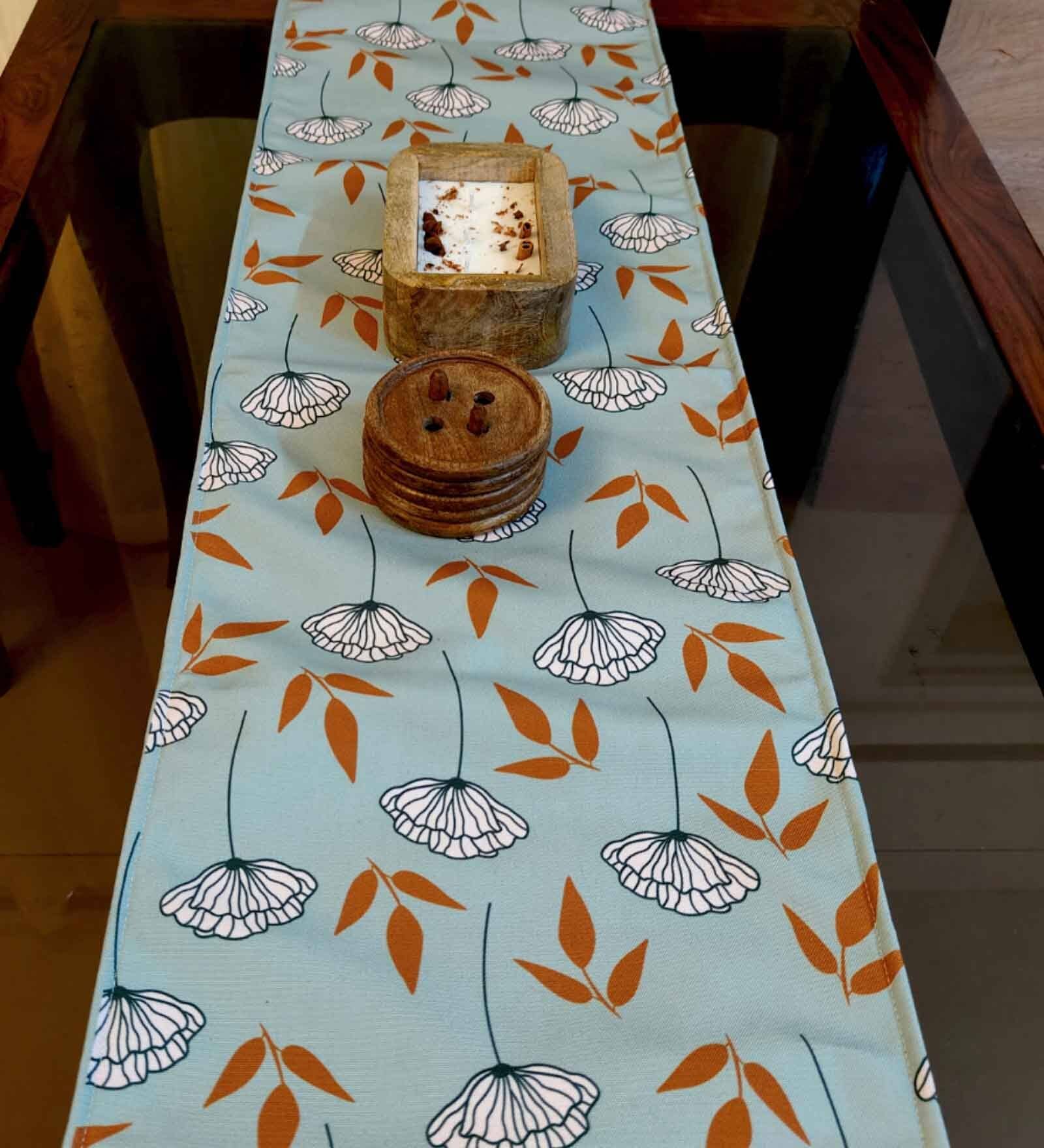 Embrace the contemporary elegance of our Modern Dandelion Design Table Runner, measuring 12 72 inches.
