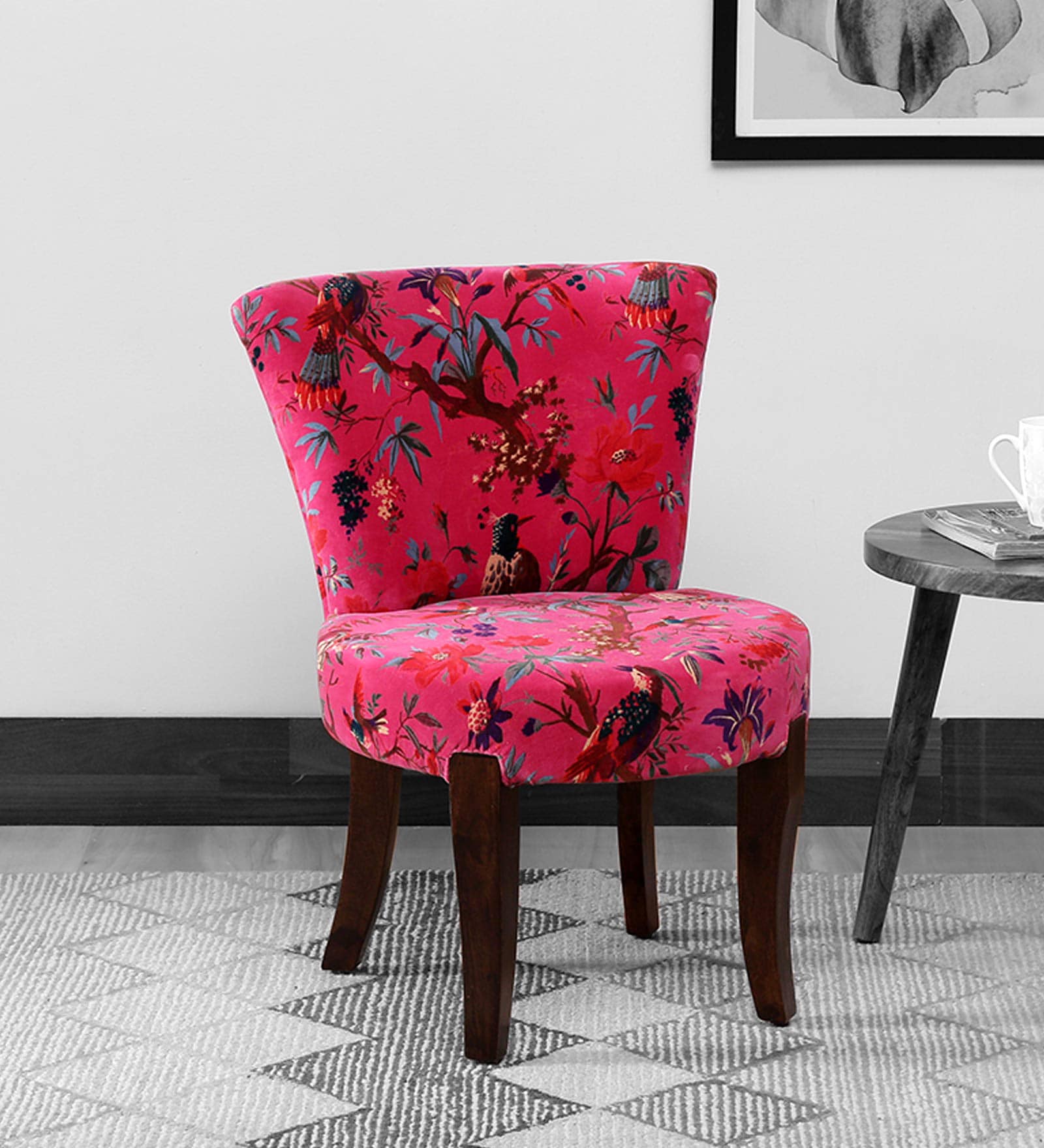 Buy Emiko Solid Wood Slipper Chair In Multicolour Bohemiana By