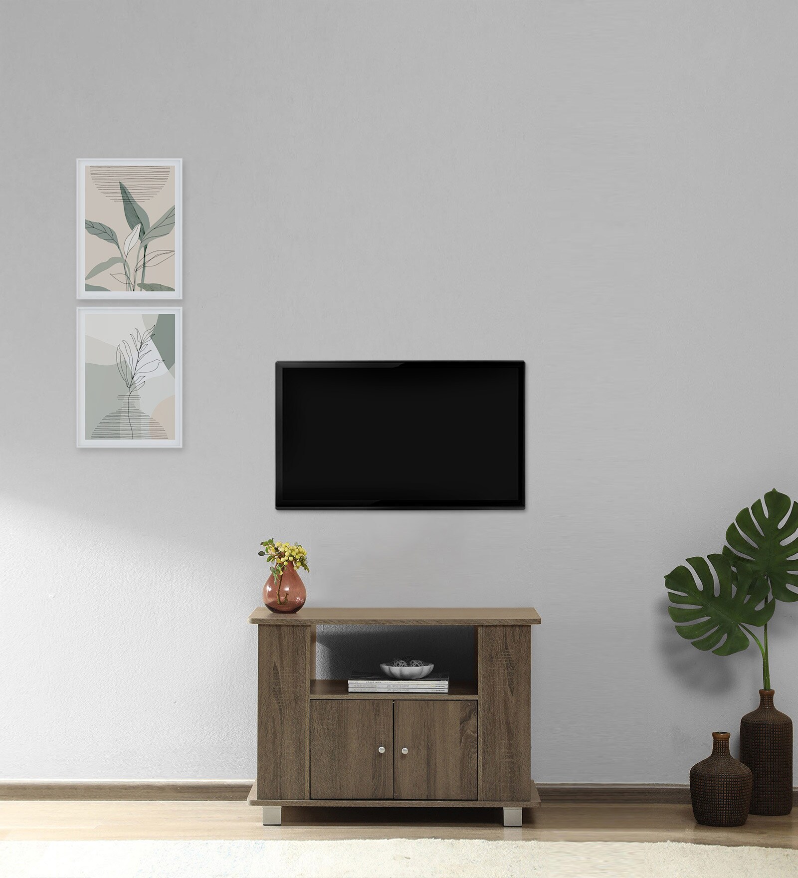 Emiyo TV Console for TVs up to 32" in Sonoma Oak Finish