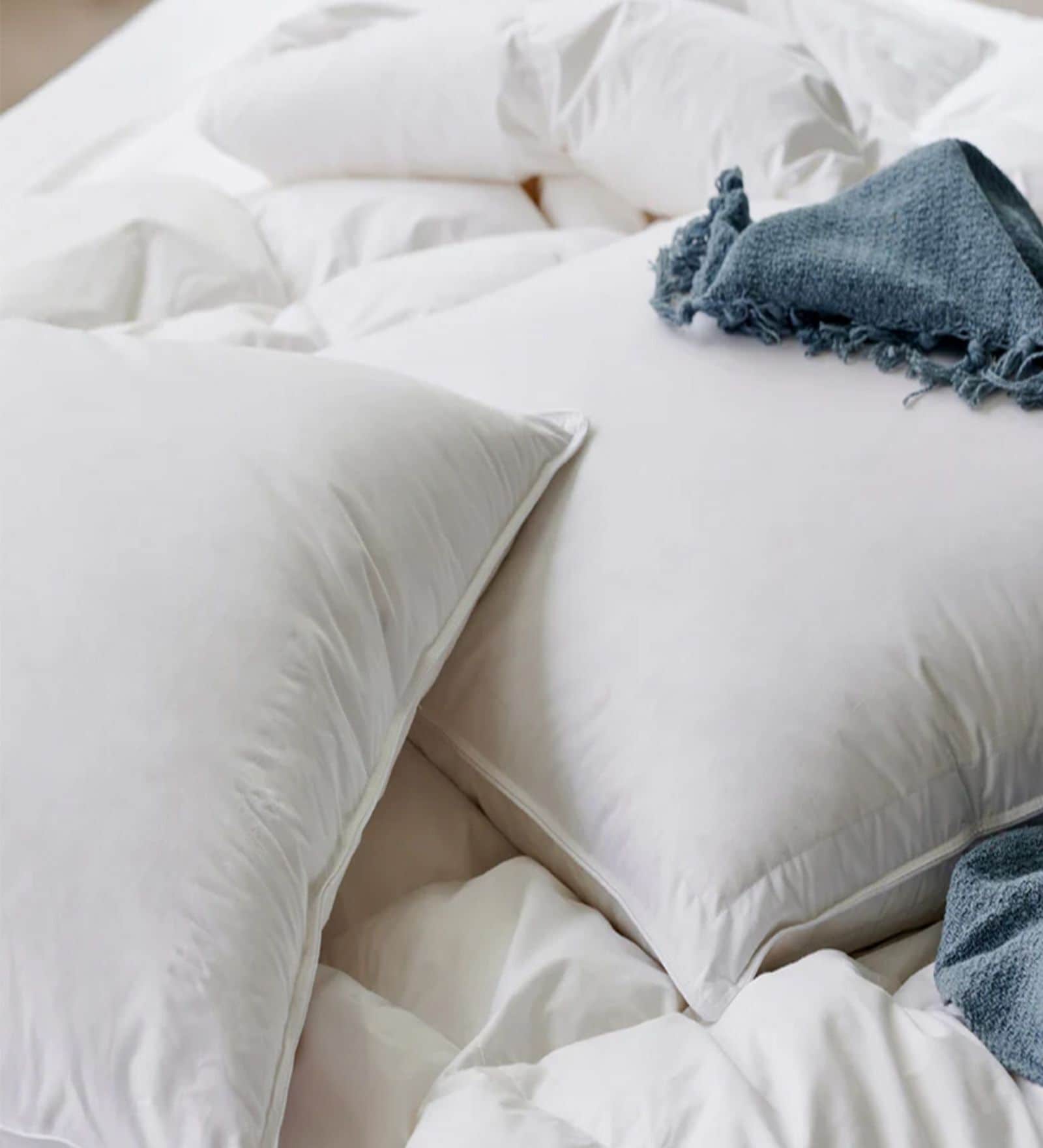 Emma High Duck Down Pillow 27x19 Inches for Side  Sleepers