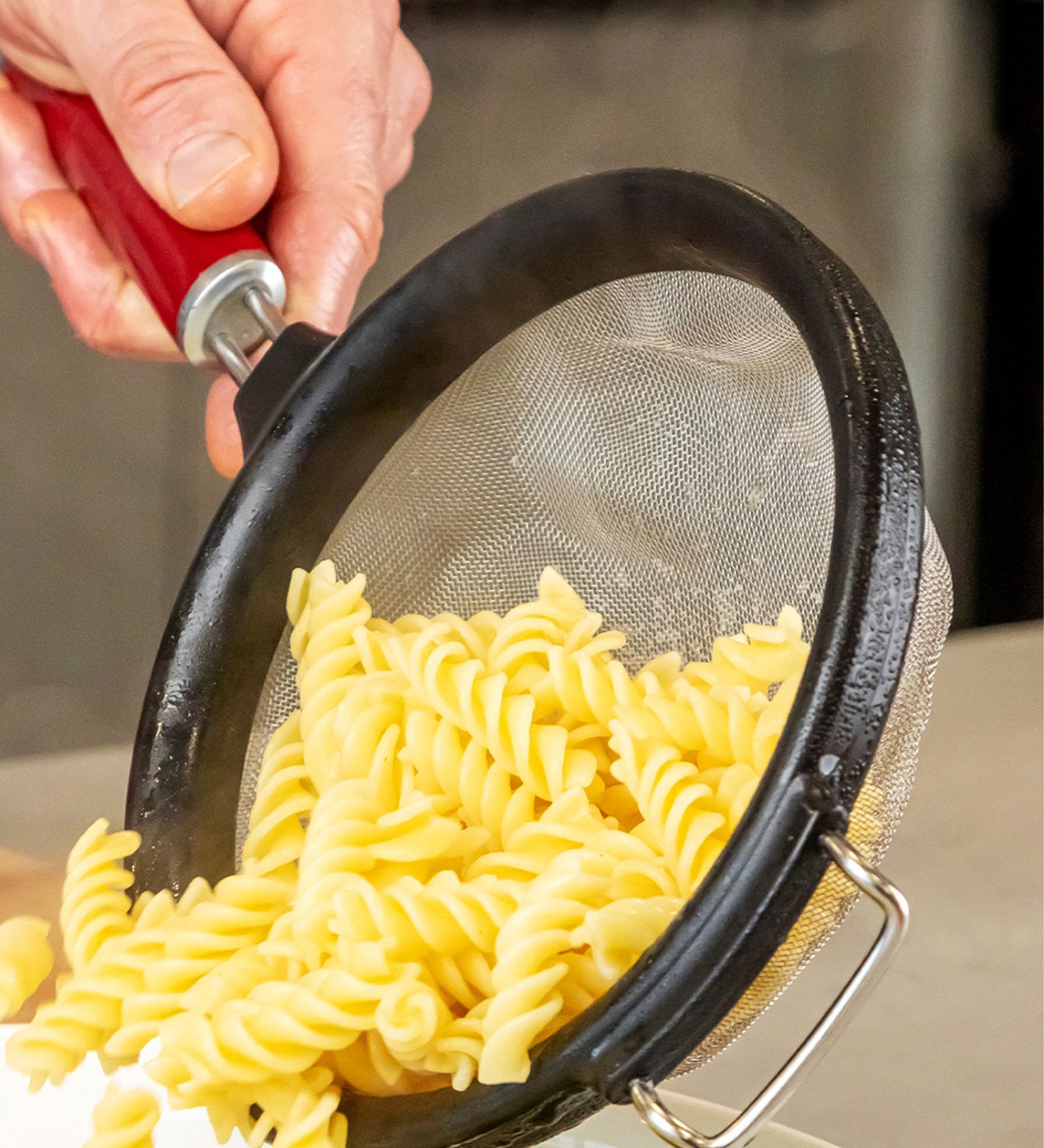 Empire Red Stainless Steel Strainer