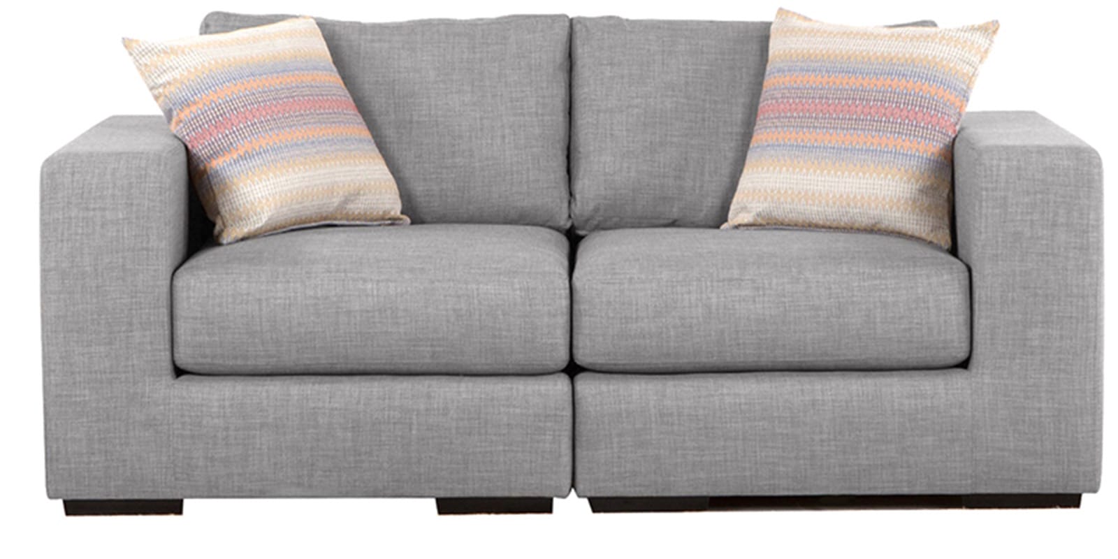 Buy Emilio Superb Two Seater Sofa In Light Grey Colour By Furny Online ...