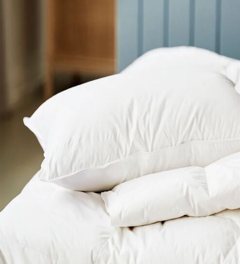 Emma Medium Duck Down Pillow 27x19 Inches for Back and Comination Sleepers