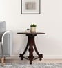 Emara Teak Wood End Table In Walnut Finish