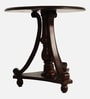 Emara Teak Wood End Table In Walnut Finish