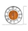 Ember Brown Iron Novelty Wall Clock