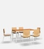 Ember 6 Seater Dining Set in Urban Teak Colour