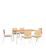 Ember 6 Seater Dining Set in Urban Teak Colour