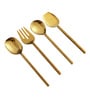 Ember Texture Serving Set Gold