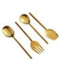 Ember Texture Serving Set Gold