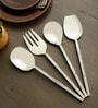 Ember Texture Serving Set Silver
