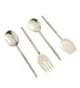 Ember Texture Serving Set Silver