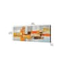 Embossed Geometric Mustard Wood Wall Paintings