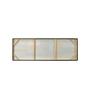 Embossed Geometric Mustard Wood Wall Paintings