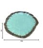 Embossed Teal Ceramic  Appetizer Platter