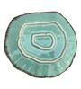 Embossed Teal Ceramic  Appetizer Platter