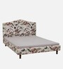 Embrace Queen Size Floral Bed In White Colour