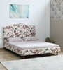 Embrace Queen Size Floral Bed In White Colour