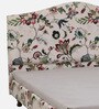 Embrace Queen Size Floral Bed In White Colour