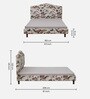 Embrace Queen Size Floral Bed In White Colour