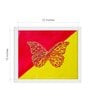 Embroidered Butterfly Handmade Acrylic Paint On Canvas Unframed