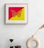 Embroidered Butterfly Handmade Acrylic Paint On Canvas Unframed