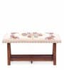 Embroidered wooden bench in Multi Colour