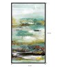 Emerald Green Canvas Framed Landscape Art Panels Set of 2