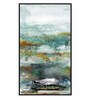Emerald Green Canvas Framed Landscape Art Panels Set of 2