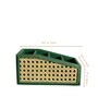 Emerald Green PU Leather Remote Control Organizer Holder for TV Remotes and Gadgets Multipurpose Desk Storage Organizer