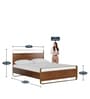 Emerald King Size Bed in Teak Finish