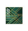 Emerald Radiance Glass Finish Square Wall Art