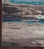 Blue Persian Viscose 5 ft x 7 ft Hand Tufted Carpet