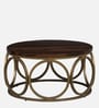 Emerant Metal Coffee Table In Matte Gold Finish