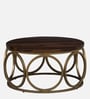 Emerant Metal Coffee Table In Matte Gold Finish