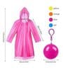 Assorted Transparent Poncho Raincoat for Men & Women Pack Of 2