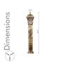 Emerita Single Light Outdoor Bollard Light In Antique Gold Finish