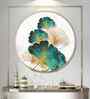 Emerland Petal Design Acrylic Round Wall Art