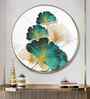 Emerland Petal Design Acrylic Round Wall Art