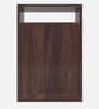 Emi Side Table with Storage in Walnut Finish
