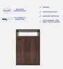 Emi Side Table with Storage in Walnut Finish