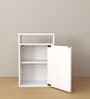 Emi Side Table with Storage in White Colour