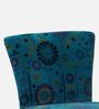 Emiko Fabric Slipper Chair In Teal Colour