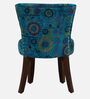 Emiko Fabric Slipper Chair In Teal Colour