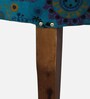 Emiko Fabric Slipper Chair In Teal Colour