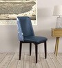 Emil Fabric Dining Chair In Blue Colour