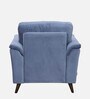 Emilia Velvet 1 Seater Sofa In Velvet Blue Colour