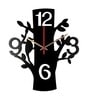 Emilia Engineered Wood Black Wall Clock