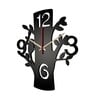 Emilia Engineered Wood Black Wall Clock